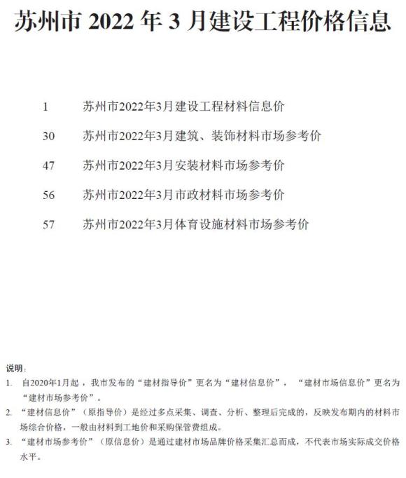苏州市2022年3月信息价_苏州市信息价期刊PDF扫描件电子版