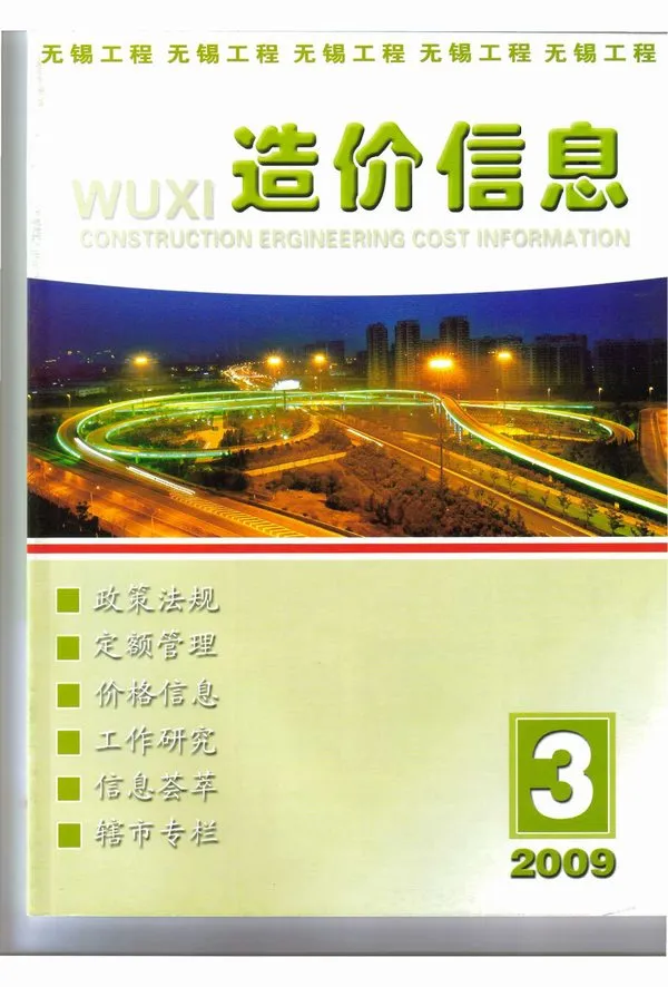 无锡市2009年第3期信息价封面