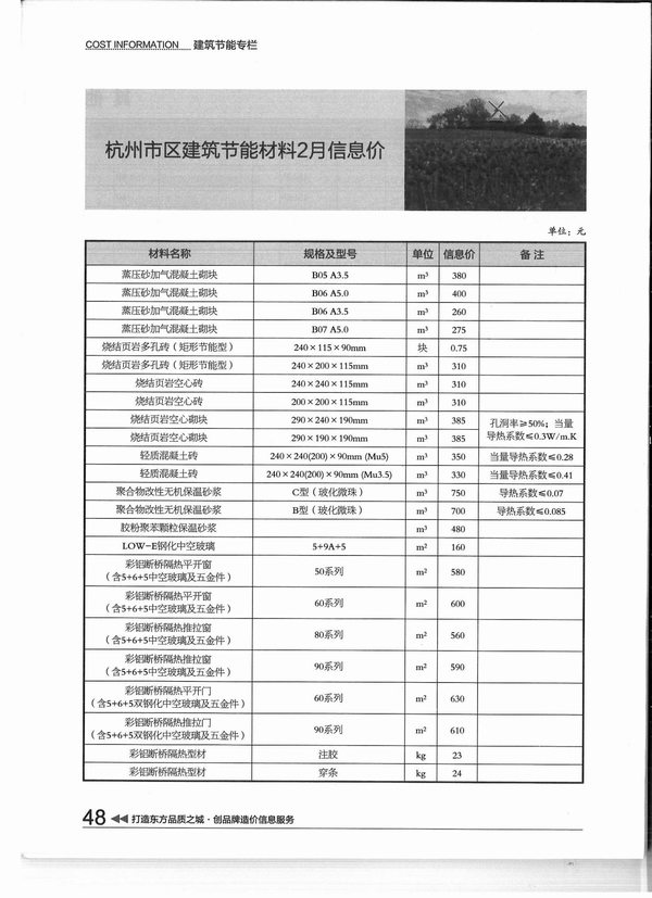 杭州市2015年第2期信息价封面