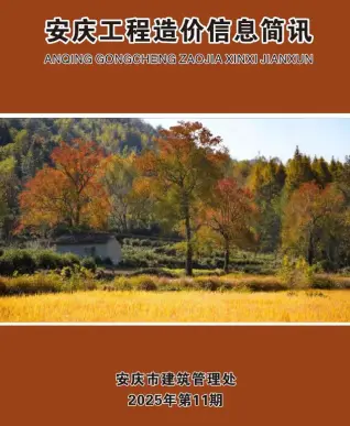 《安庆工程造价信息价》2025年11月