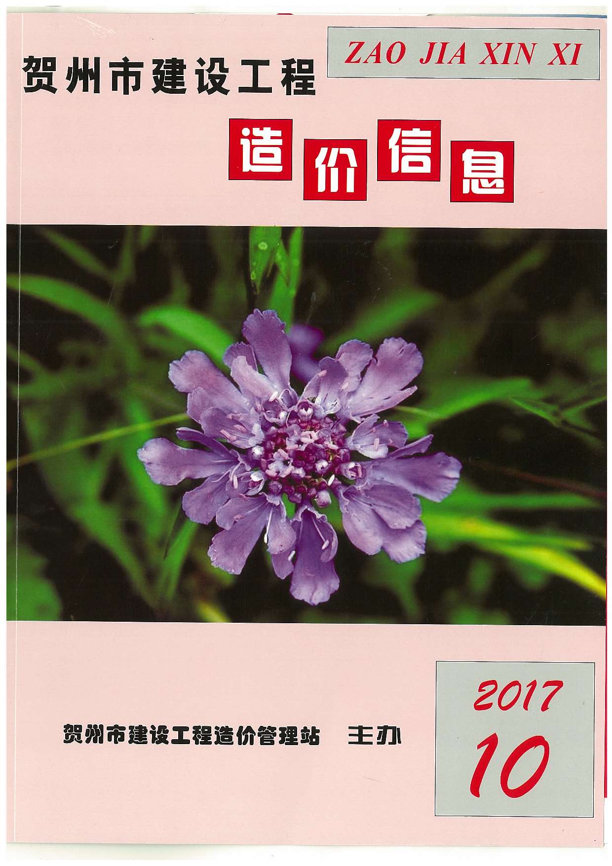 贺州市2017年10月工程信息价_贺州市信息价期刊PDF扫描件电子版