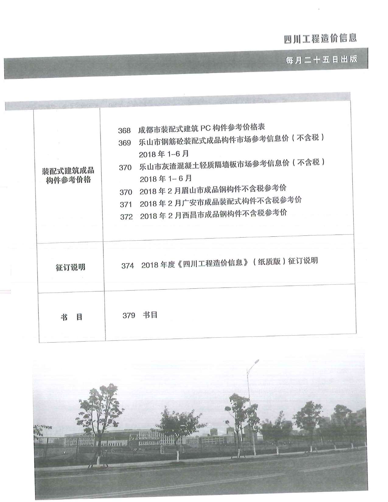四川省2018年第3期信息价封面