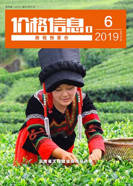 云南省2019年第6期信息价封面
