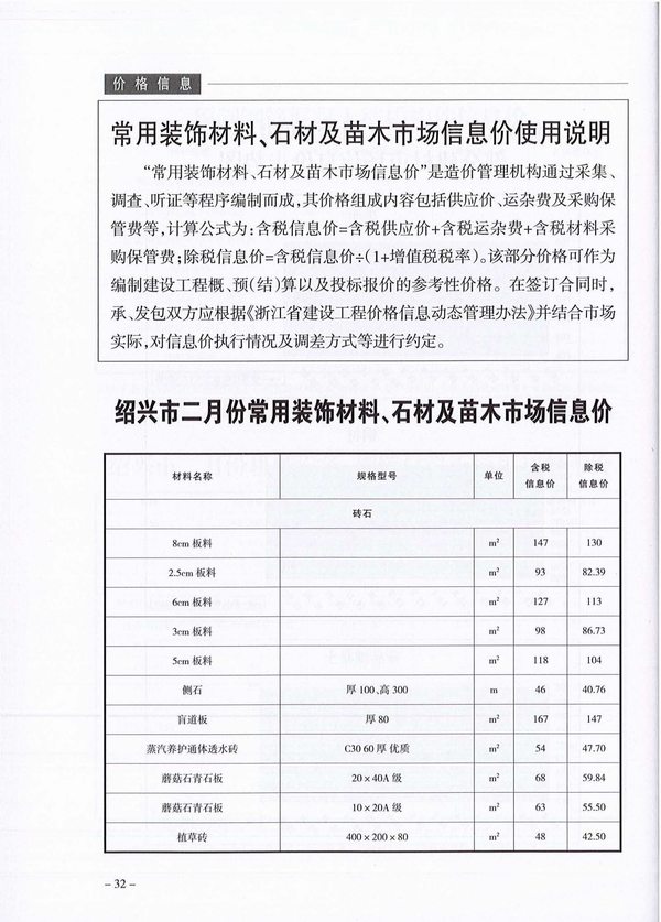 绍兴市2020年第2期信息价封面