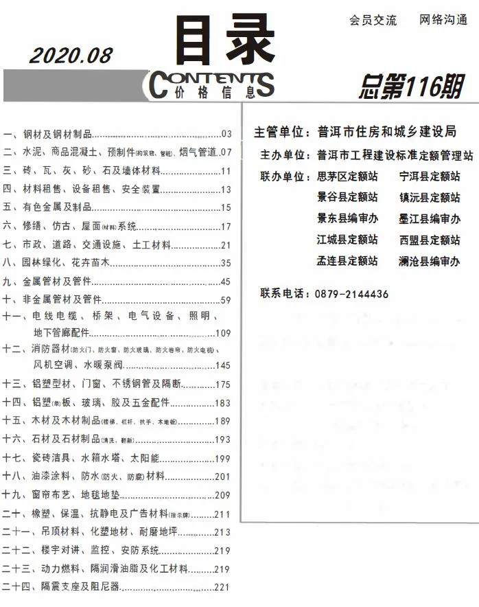 2020年普洱信息价