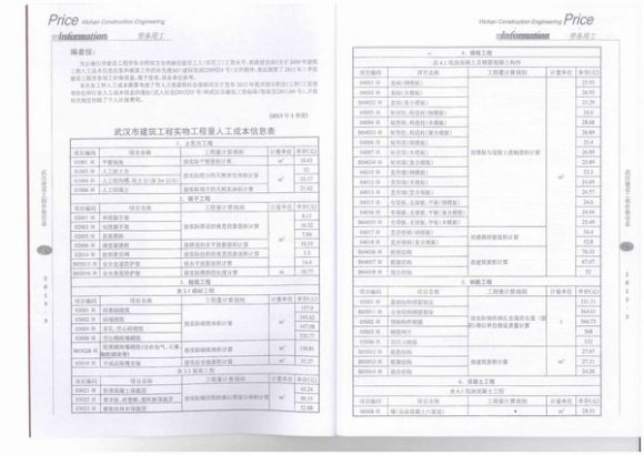 武汉市2013年4月工程预算价_武汉市工程预算价期刊PDF扫描件电子版