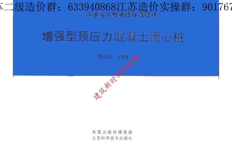 电子版苏G19-2009增强型预应力混凝土离心桩