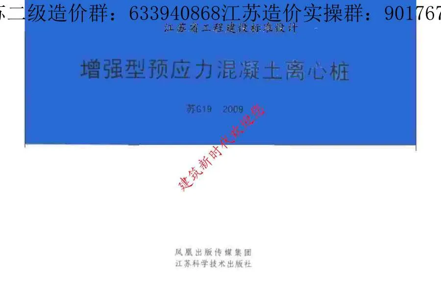 电子版苏G19-2009增强型预应力混凝土离心桩